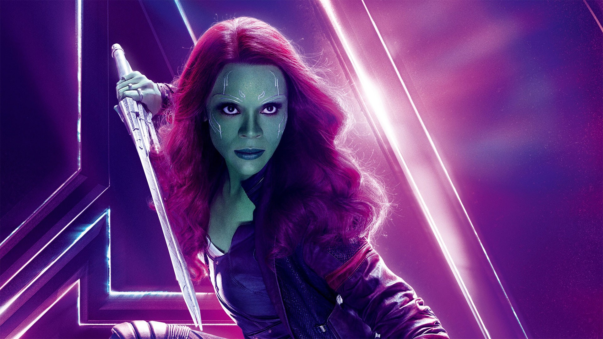 Zoe Saldana Gamora Avengers Endgame Wallpaper Hd With - Avengers Endgame Gamora Poster - HD Wallpaper 