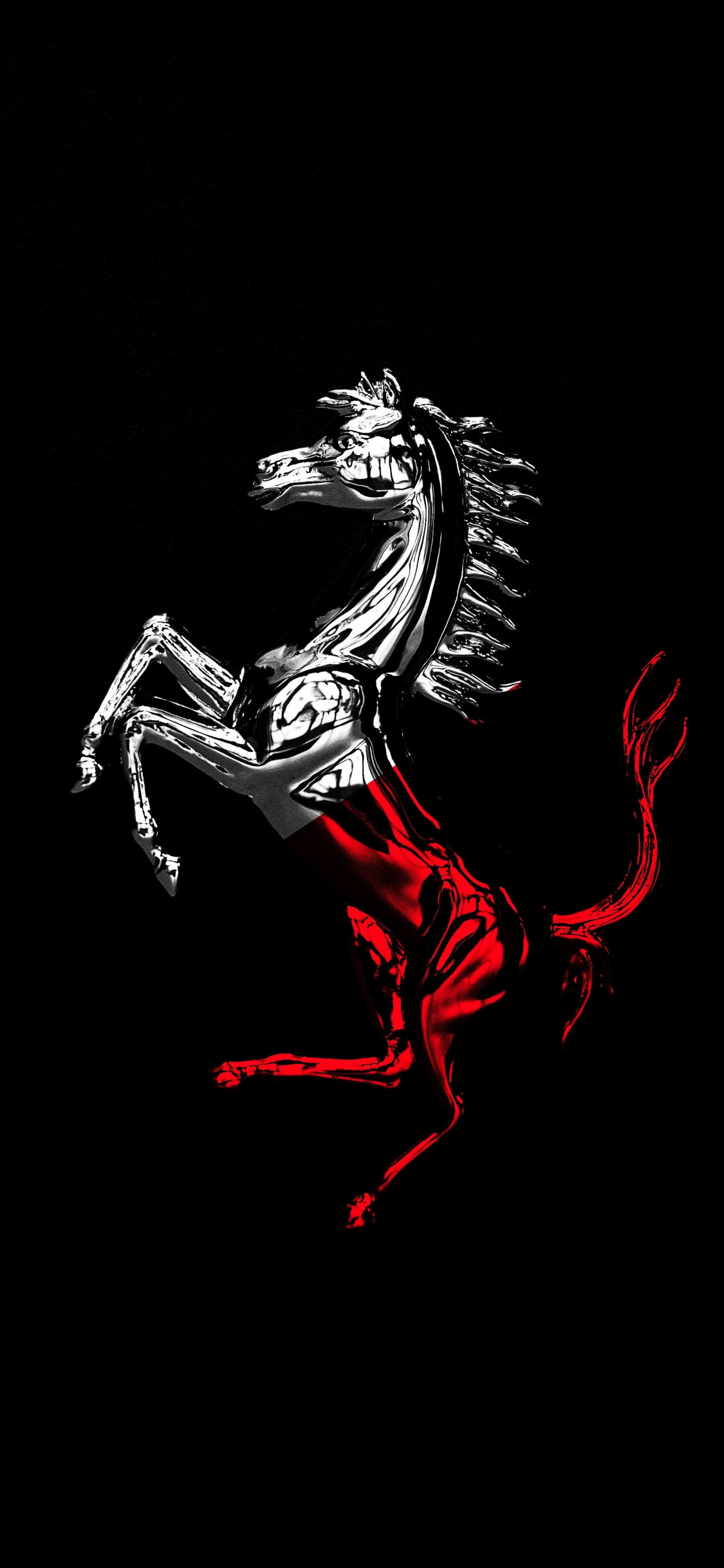 Horse, Ferrari, Logo, Minimal, Wallpaper - Ferrari Logo Wallpaper Smartphone - HD Wallpaper 