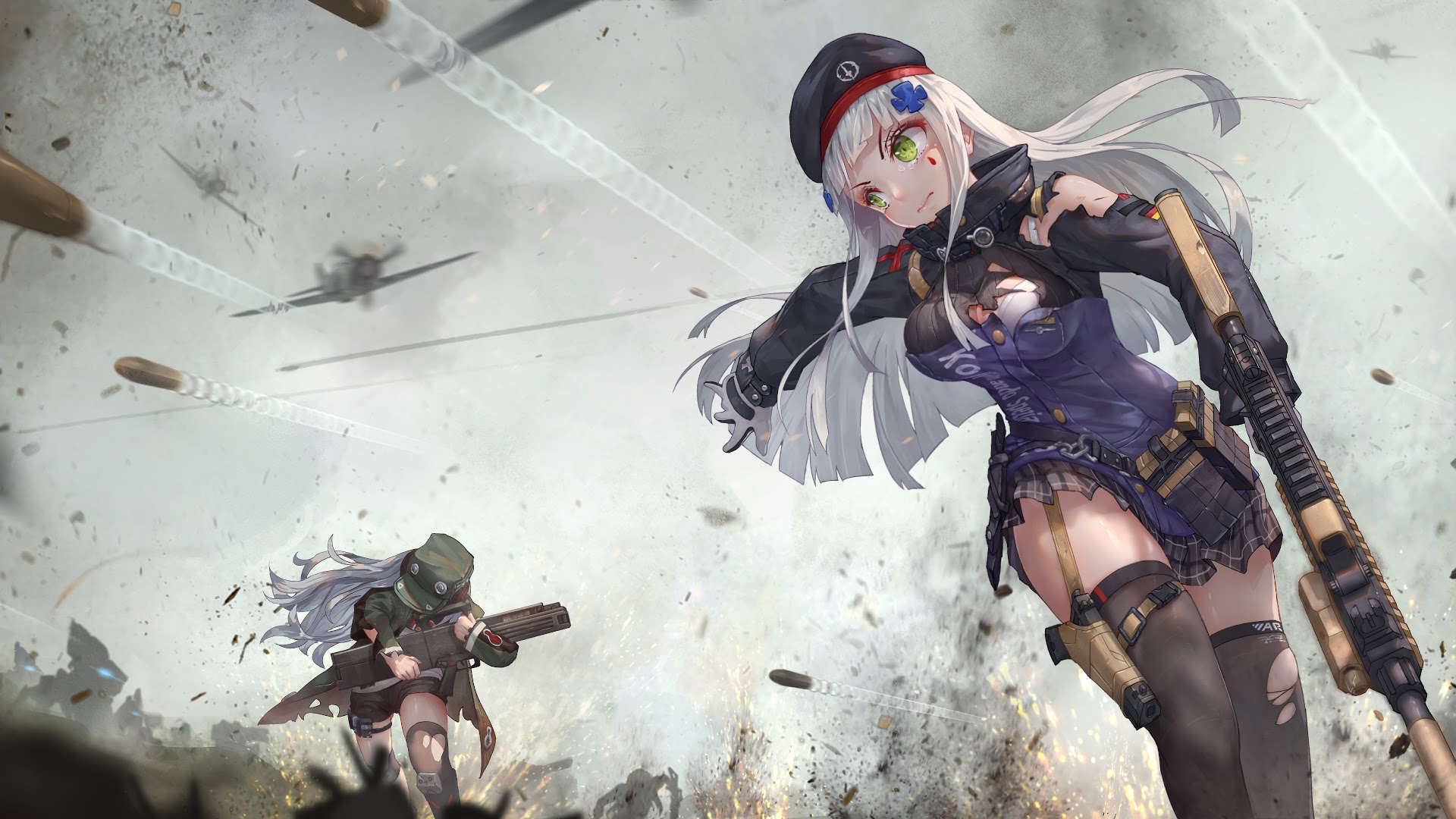 Anime, Girl, Soldier, Rifle, 4k, - Anime Girl In Battle - 1920x1080 Wallpaper Anime, Girl, Soldier, Rifle, 4k, - Anime Girl In Battle - 1920x1080 Wallpaper