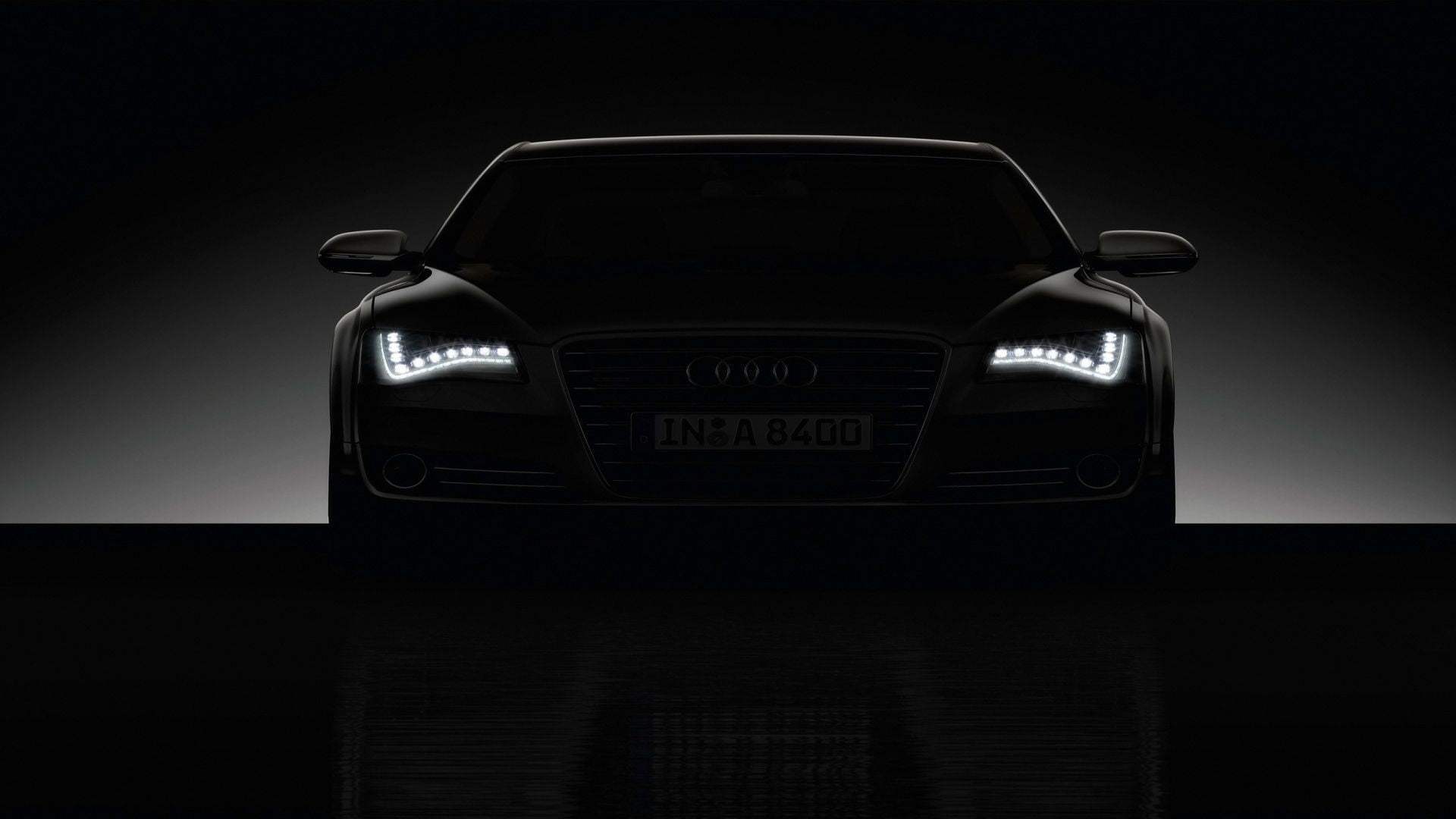 Tag For Audi R8 Wallpaper Black Silhouette Of Hd - Car Headlight Wallpapers Hd - HD Wallpaper 