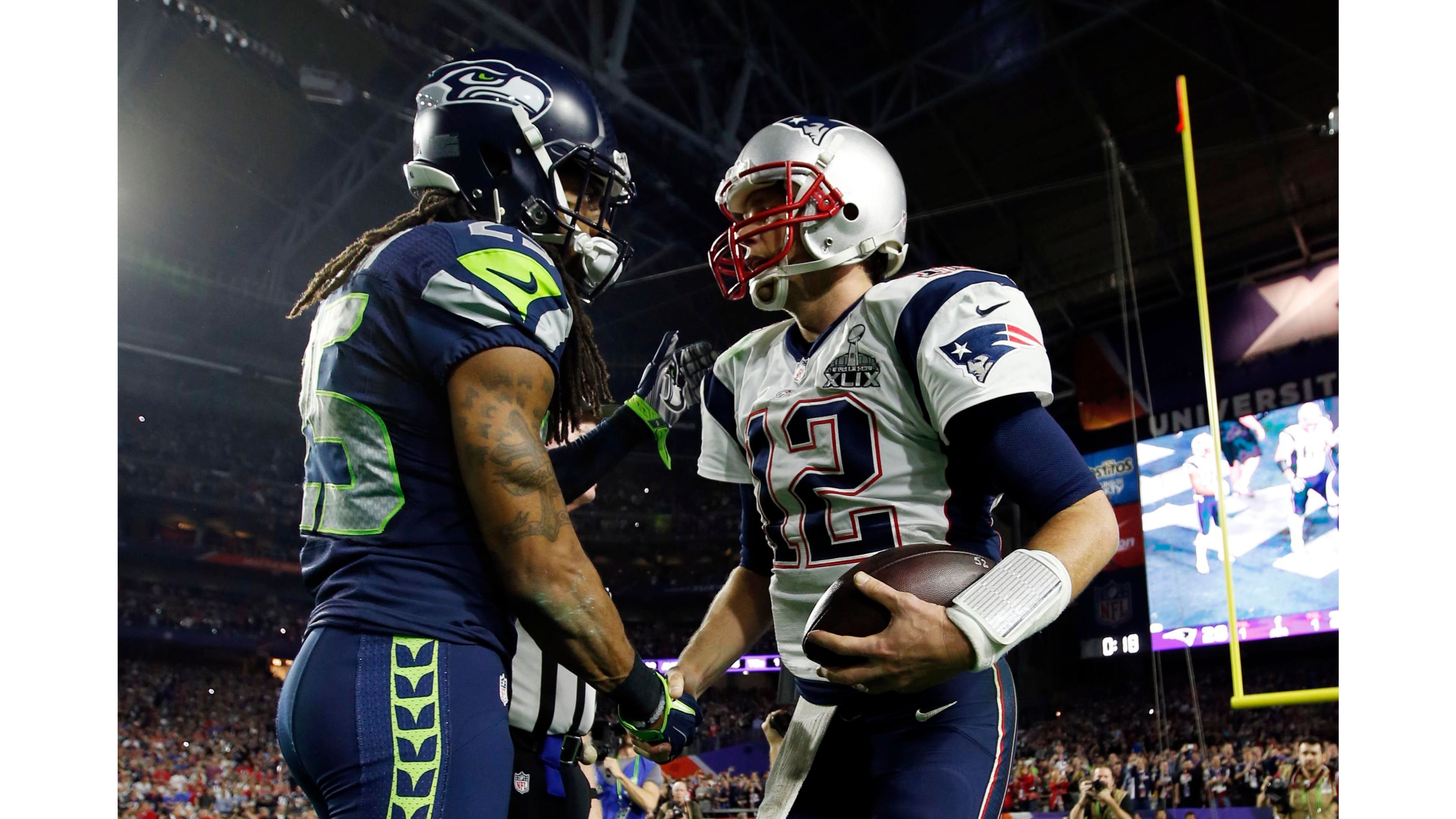Tom Brady And Richard Sherman Wallpaper - Richard Sherman Tom Brady - HD Wallpaper 