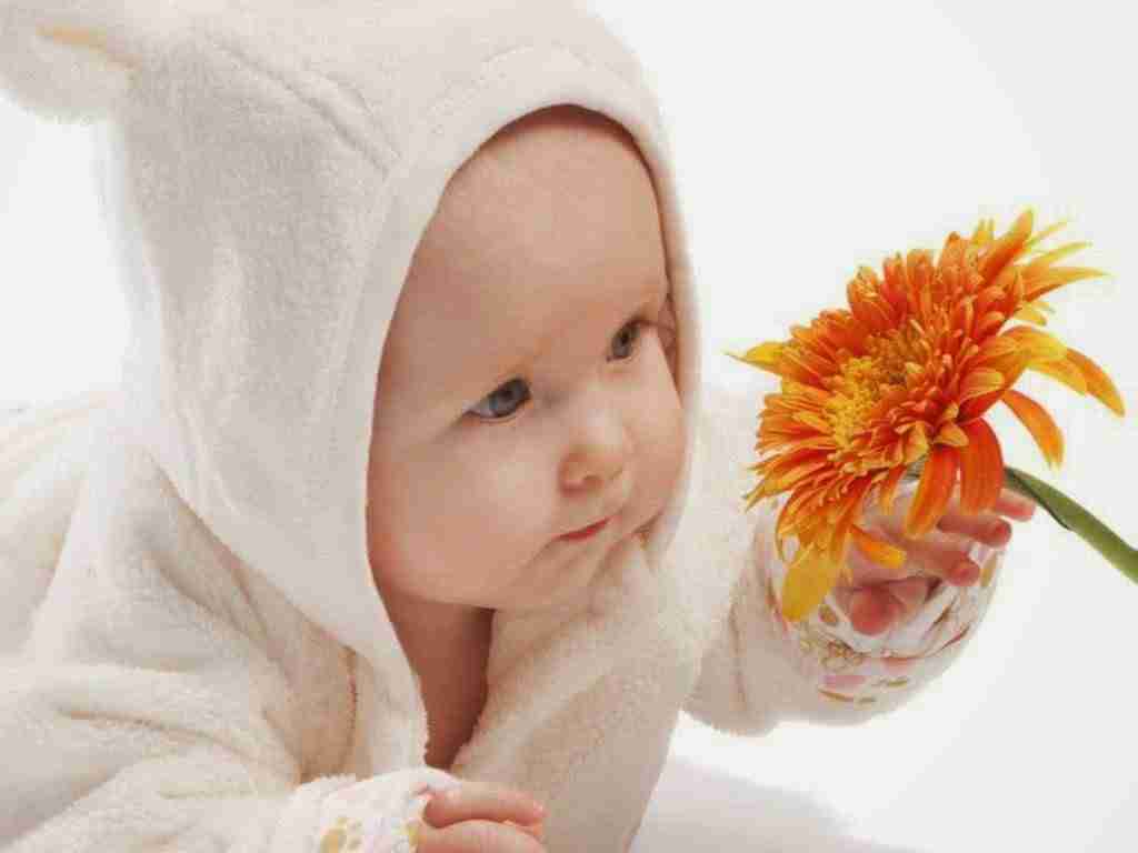 Cute Cell Phone Wallpapers Hd Mobile Wallpapers - Hd Baby And Flower - HD Wallpaper 