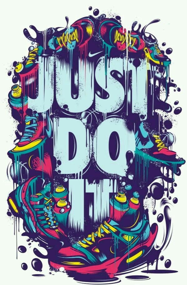 Nike Just Do It Art - HD Wallpaper 