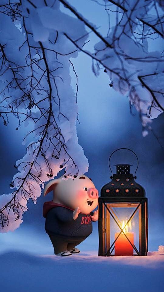 Cute Pig Wallpaper - Dulces Sueños Linda Noche - HD Wallpaper 