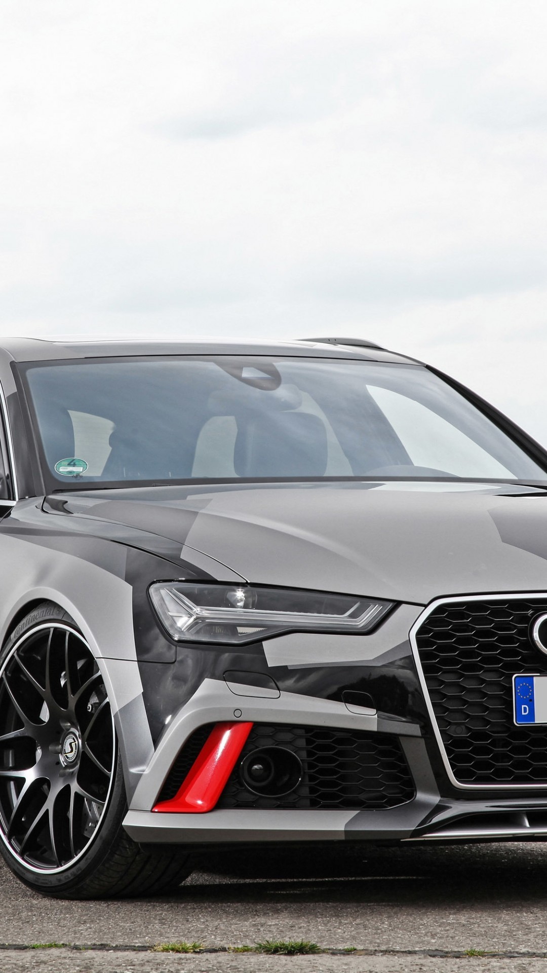 Audi Rs6 Avant, Front View, Black, Cars - Audi Rs6 - HD Wallpaper 