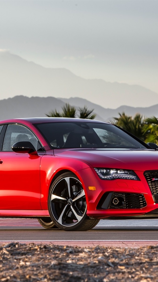 Iphone Wallpaper Audi Rs7 Red V8 Car - Audi Rs7 Red 2014 - HD Wallpaper 