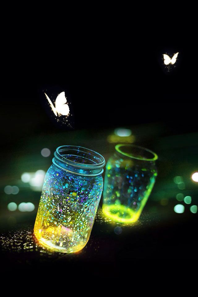 Glowing Butterfly Wallpaper Iphone Resolution - Mobile Iphone Wallpaper Hd - HD Wallpaper 