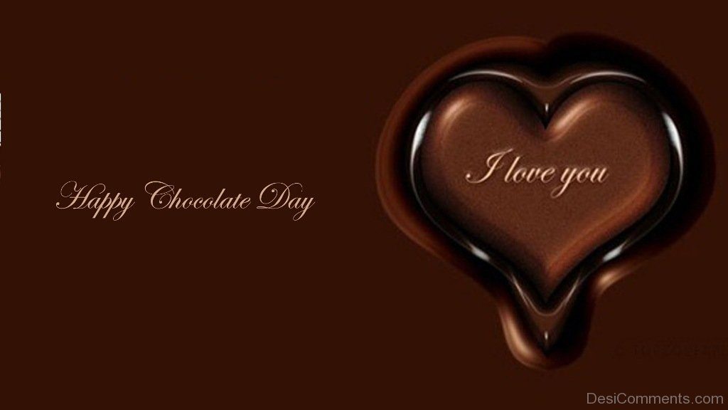 Happy Chocolate Day I Love You Wallpaper - HD Wallpaper 