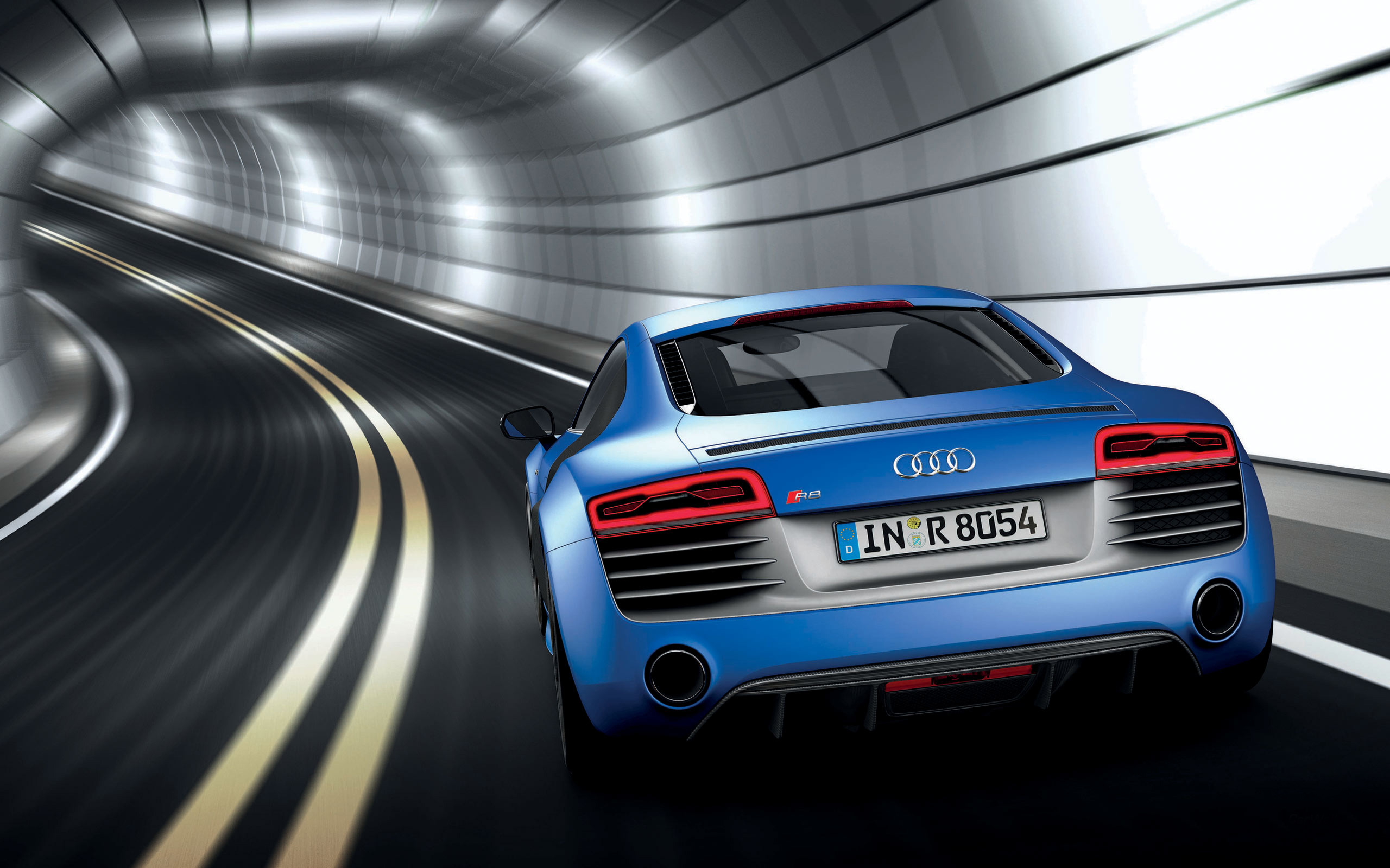 Audi R8 V10 Plus 2013 - Audi R8 V10 Plus Hinten - HD Wallpaper 