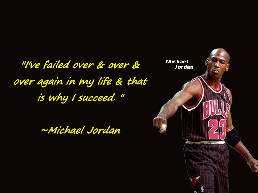 Never Give Up Michael Jordan Quotes - HD Wallpaper 