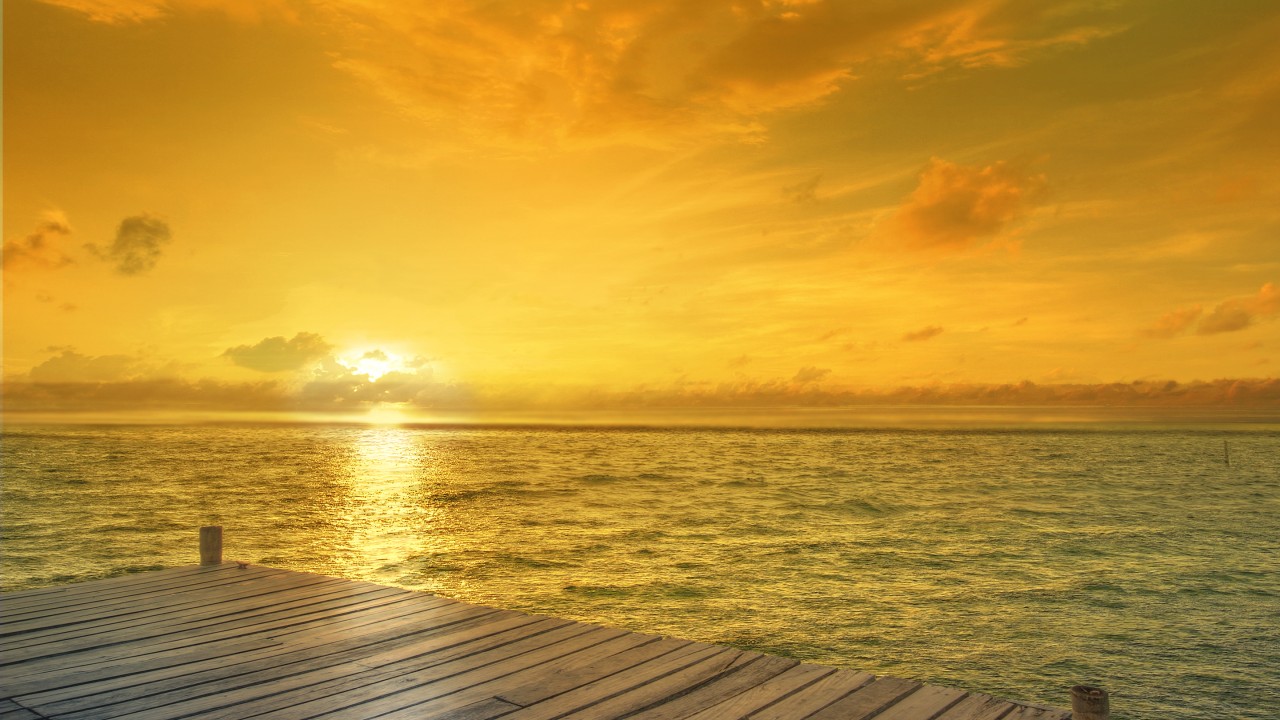 Beach Sunrise Horizon - HD Wallpaper 
