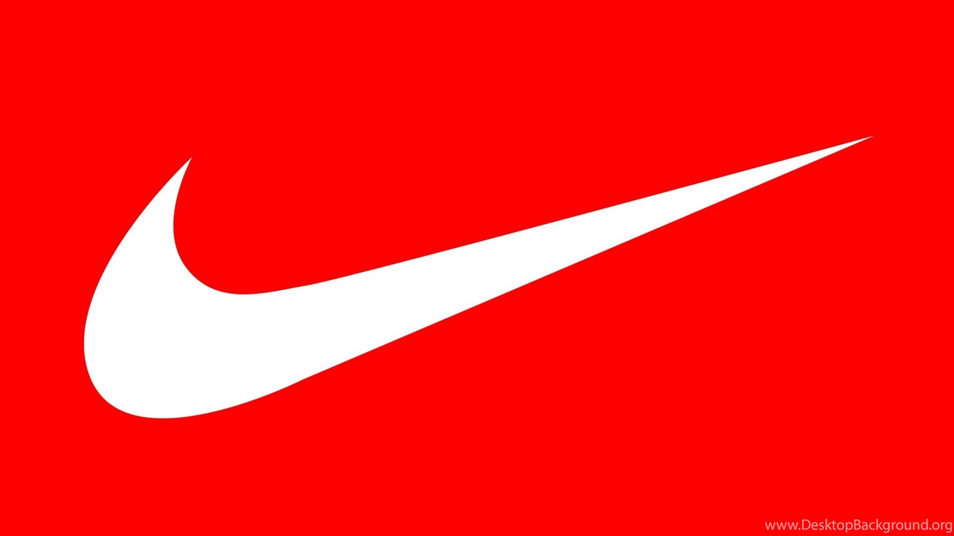 Free Nike Wallpapers Wallpapers Cave - Nike Logo Red Background - HD Wallpaper 