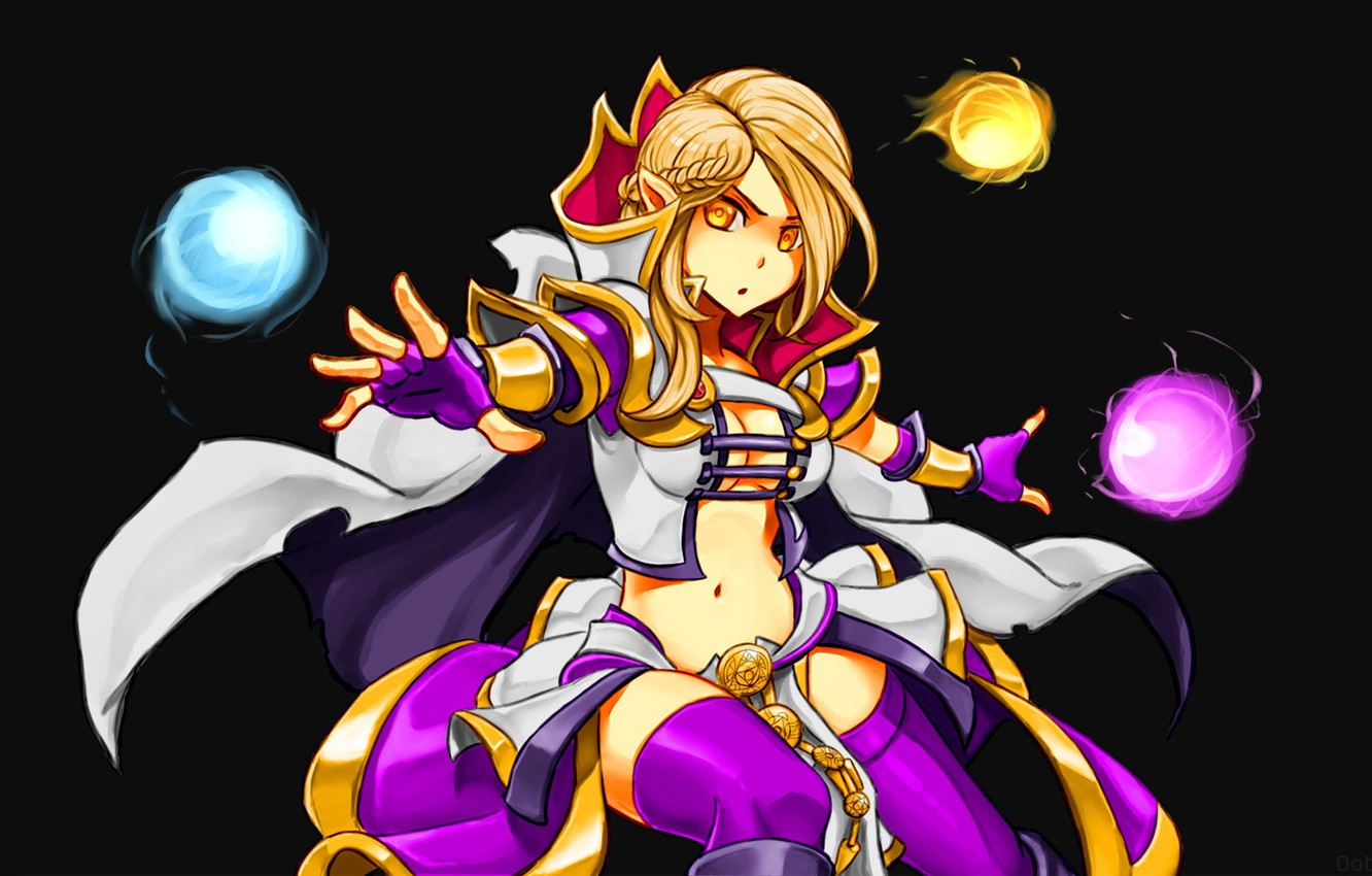 Photo Wallpaper Anime, Fiction, Dota 2, Invoker - Invoker Mujer - HD Wallpaper 
