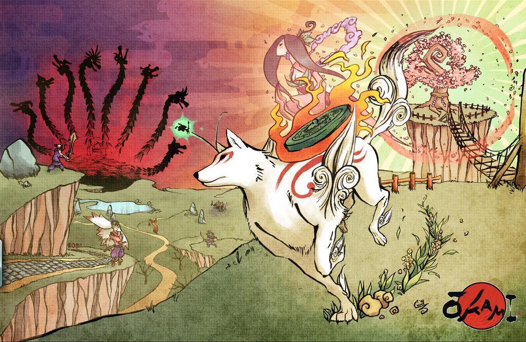 Wallpaper - Okami Amaterasu Wallpaper Hd - HD Wallpaper 