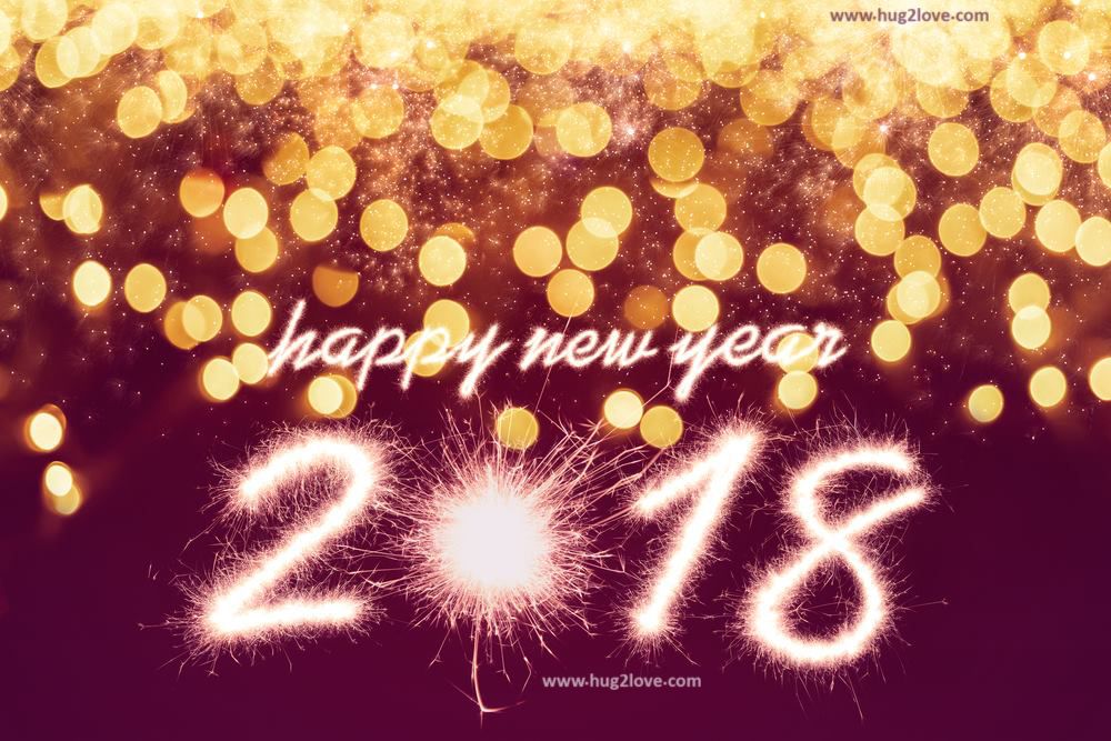 Happy New Year 2018 Flashing - HD Wallpaper 