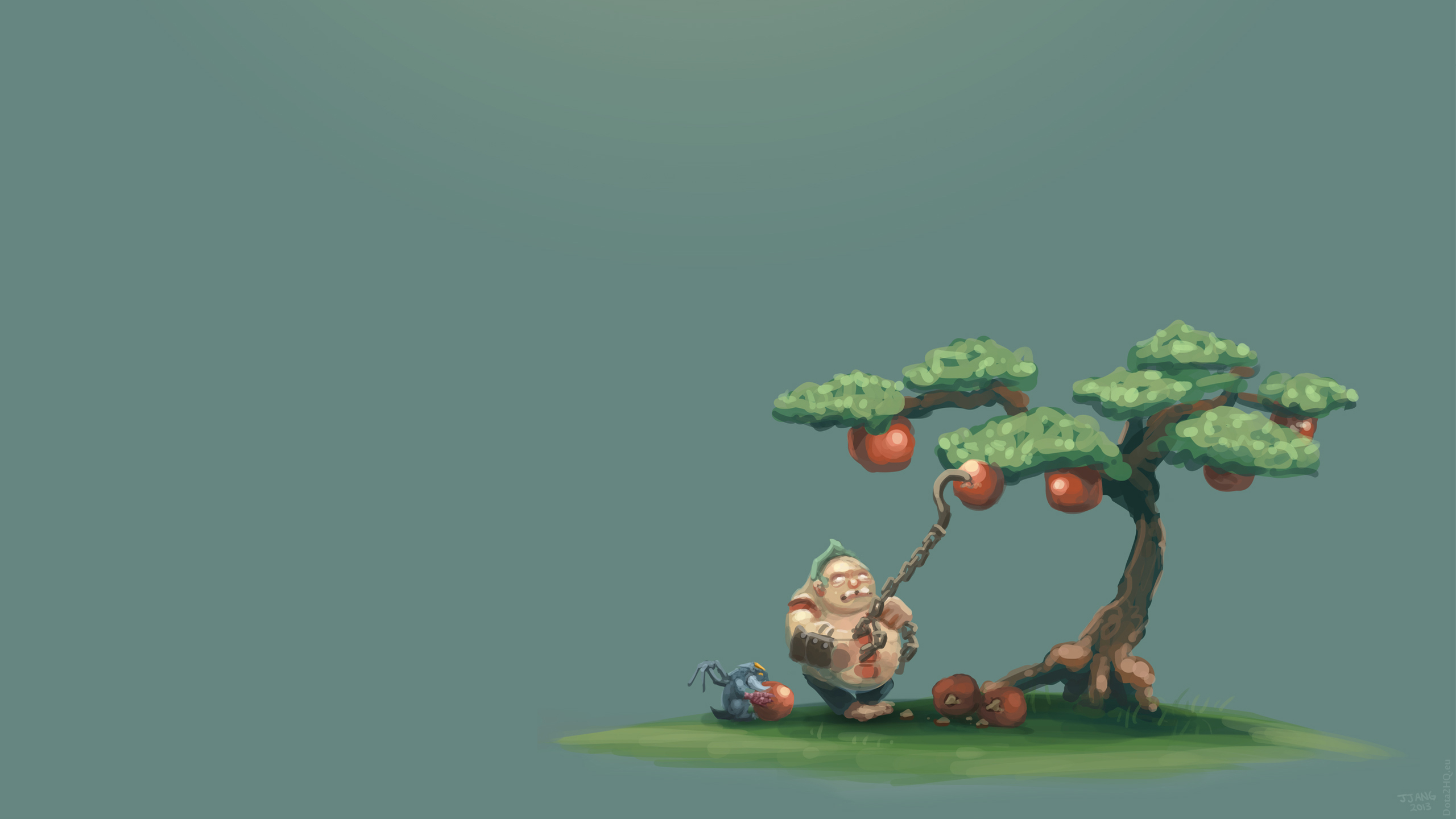 Dota 2 Cute Wallpaper Pudge - HD Wallpaper 