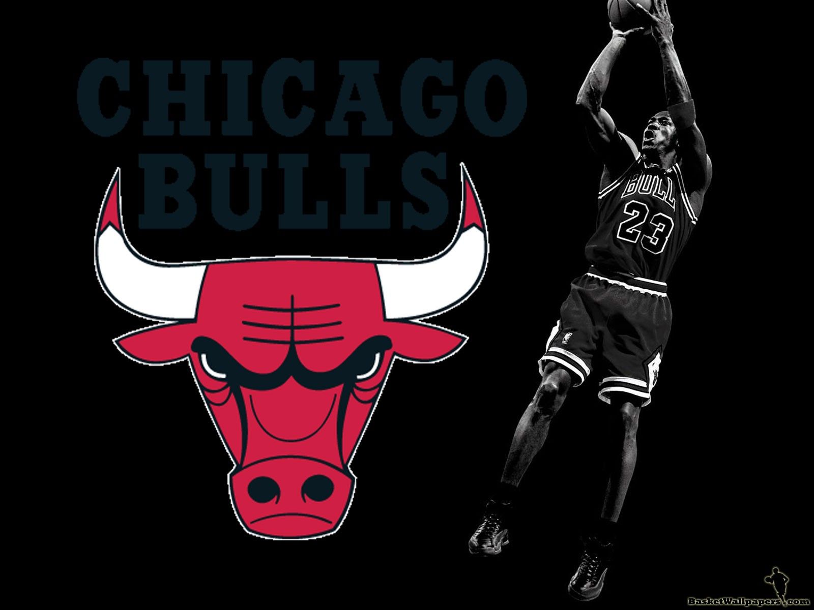 Air Jordan Logo Wallpapers - Michael Jordan Chicago Bulls Logo - HD Wallpaper 