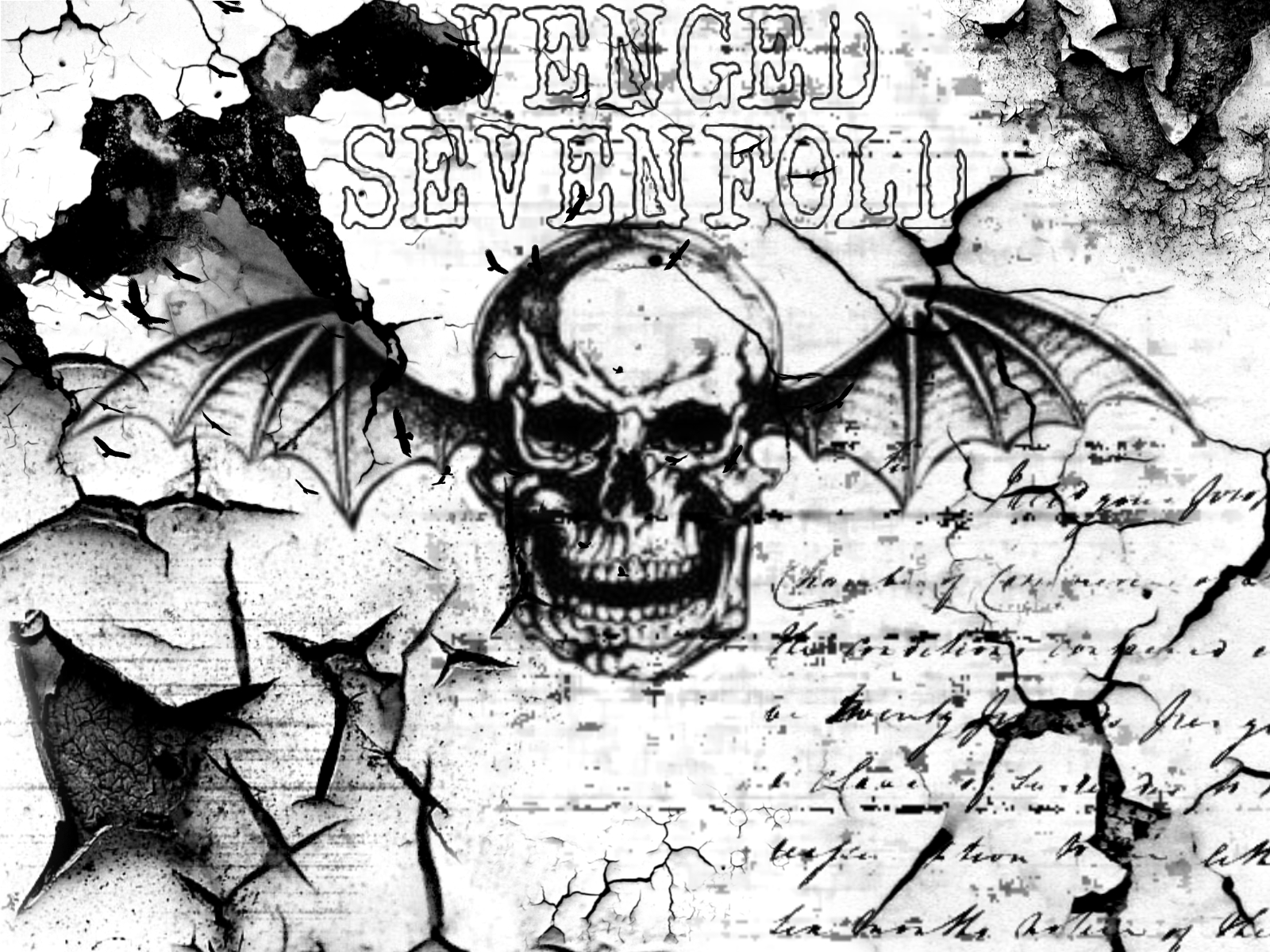 Logo Deathbat Avenged Sevenfold - HD Wallpaper 