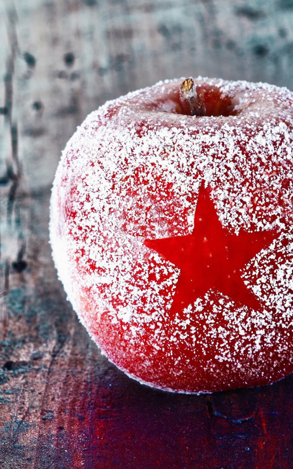 Christmas Frozen Apple Hd Mobile Wallpaper - Apple Hd Image Free Download - HD Wallpaper 