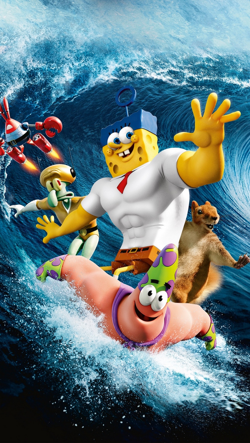 Wallpaper The Spongebob Movie Sponge Out Of Water, - Spongebob Movie Wallpaper Iphone - HD Wallpaper 