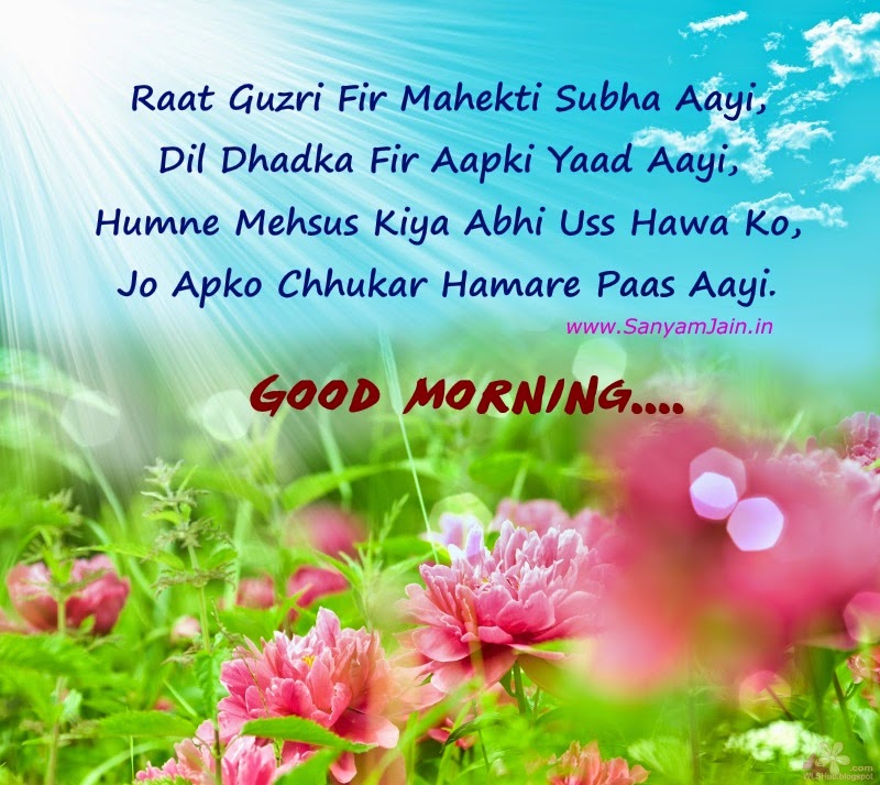 Beautiful Good Morning Shayari - HD Wallpaper 