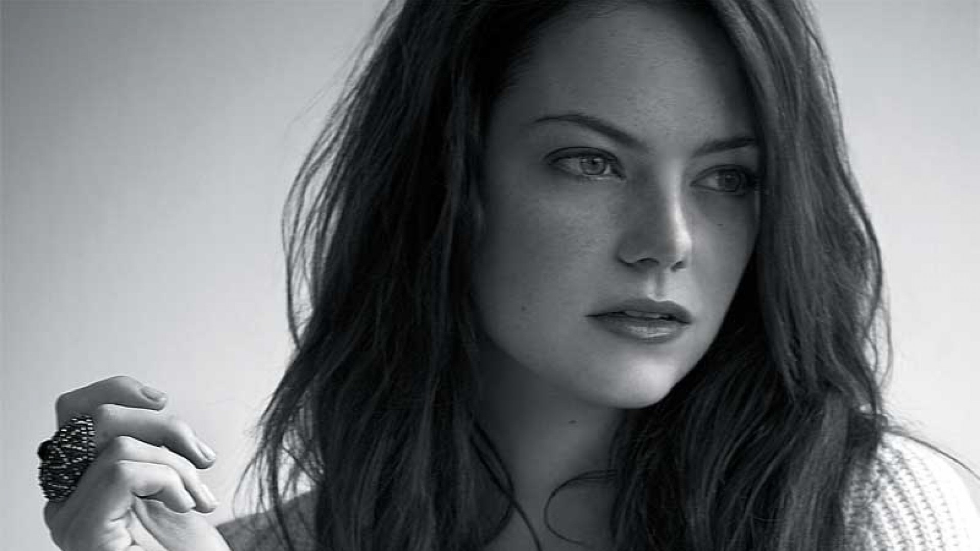 Emma Stone Black And White Photos - Emma Stone - HD Wallpaper 