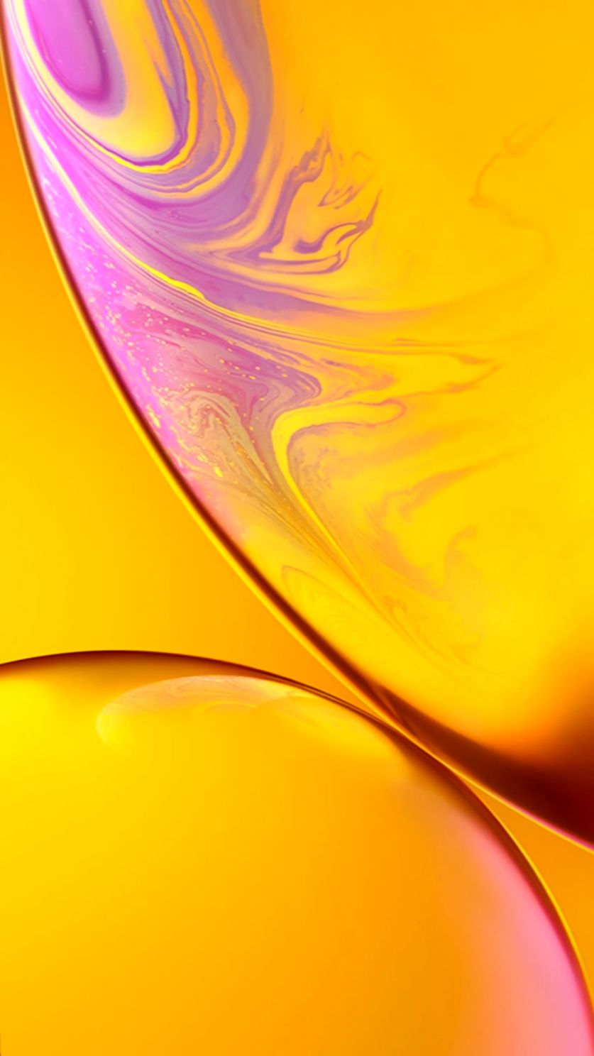 Iphone Xr Wallpaper Yellow Mactrast - Iphone Xr Yellow Background - HD Wallpaper 