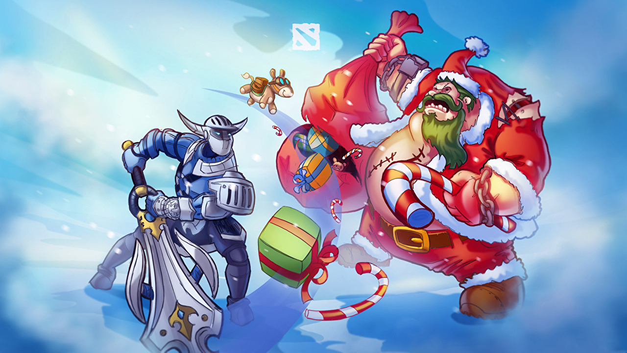 Merry Christmas Dota 2 - HD Wallpaper 