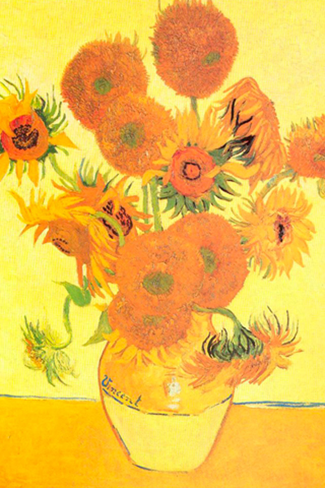 Sunflowers Wallpaper - Vincent Van Gogh Paintings - HD Wallpaper 