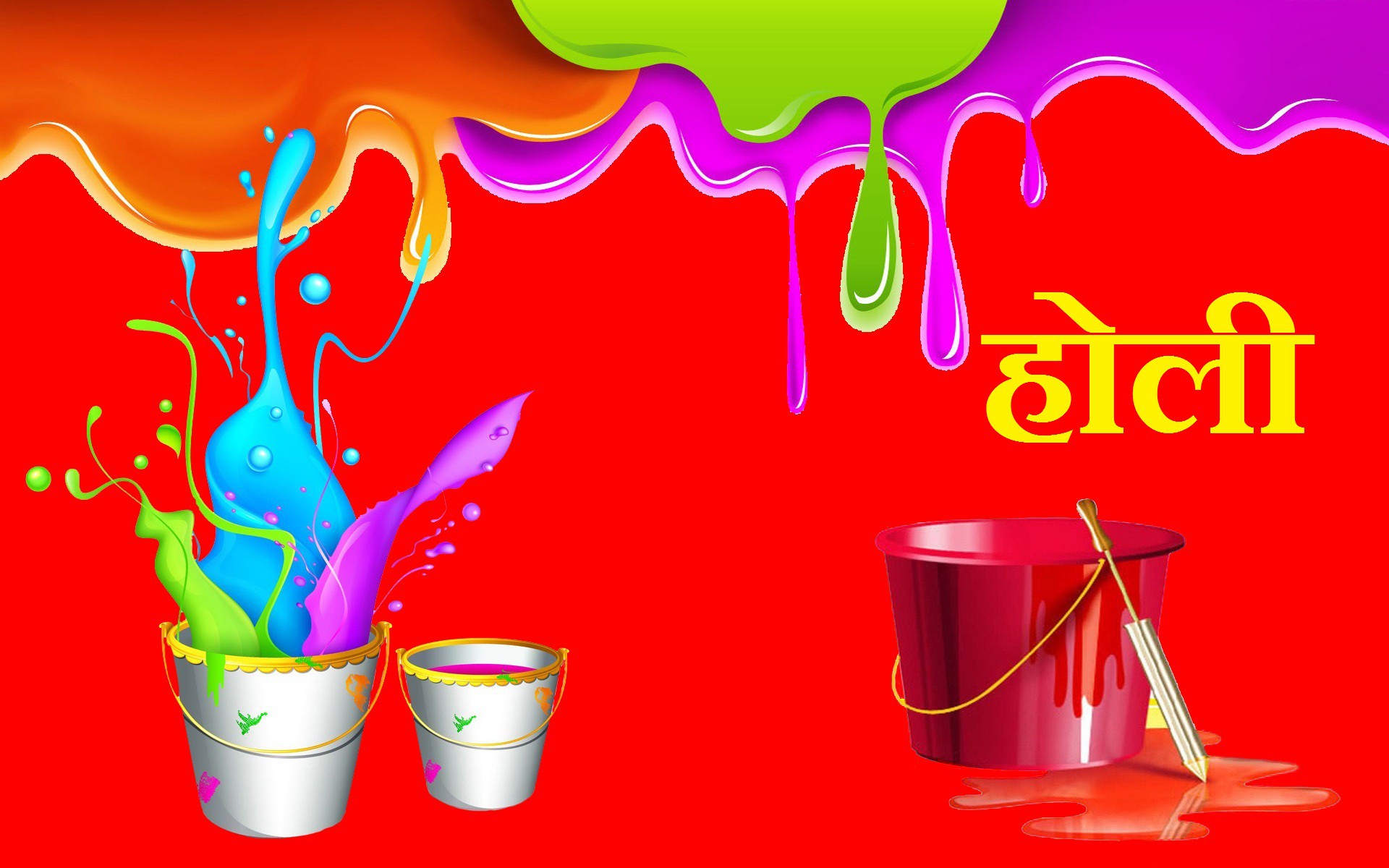 Holi Festival - Holi Background Image Hd - HD Wallpaper 