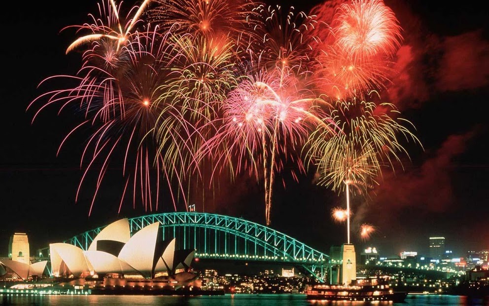 Sydney Opera House New Year - HD Wallpaper 