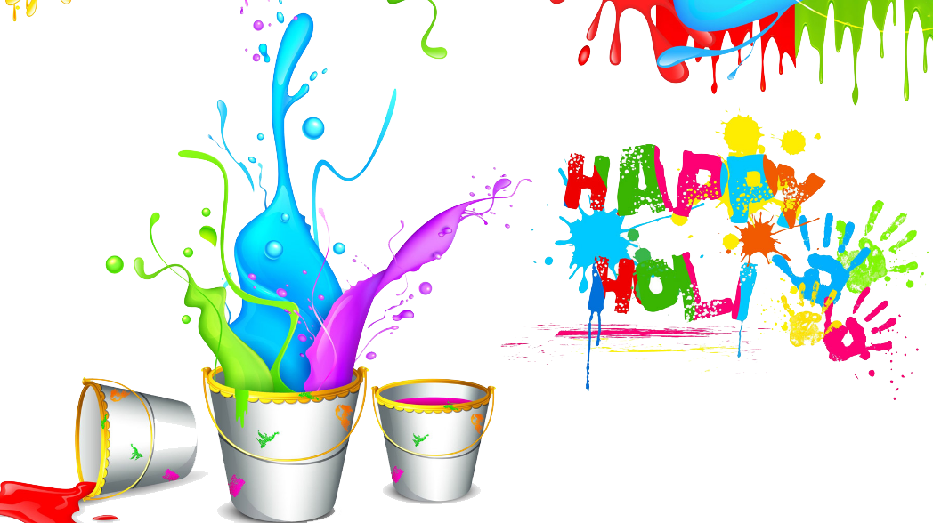 Happy Holi Wallpapers - Transparent Happy Holi Png - 1048x588 Wallpaper -  