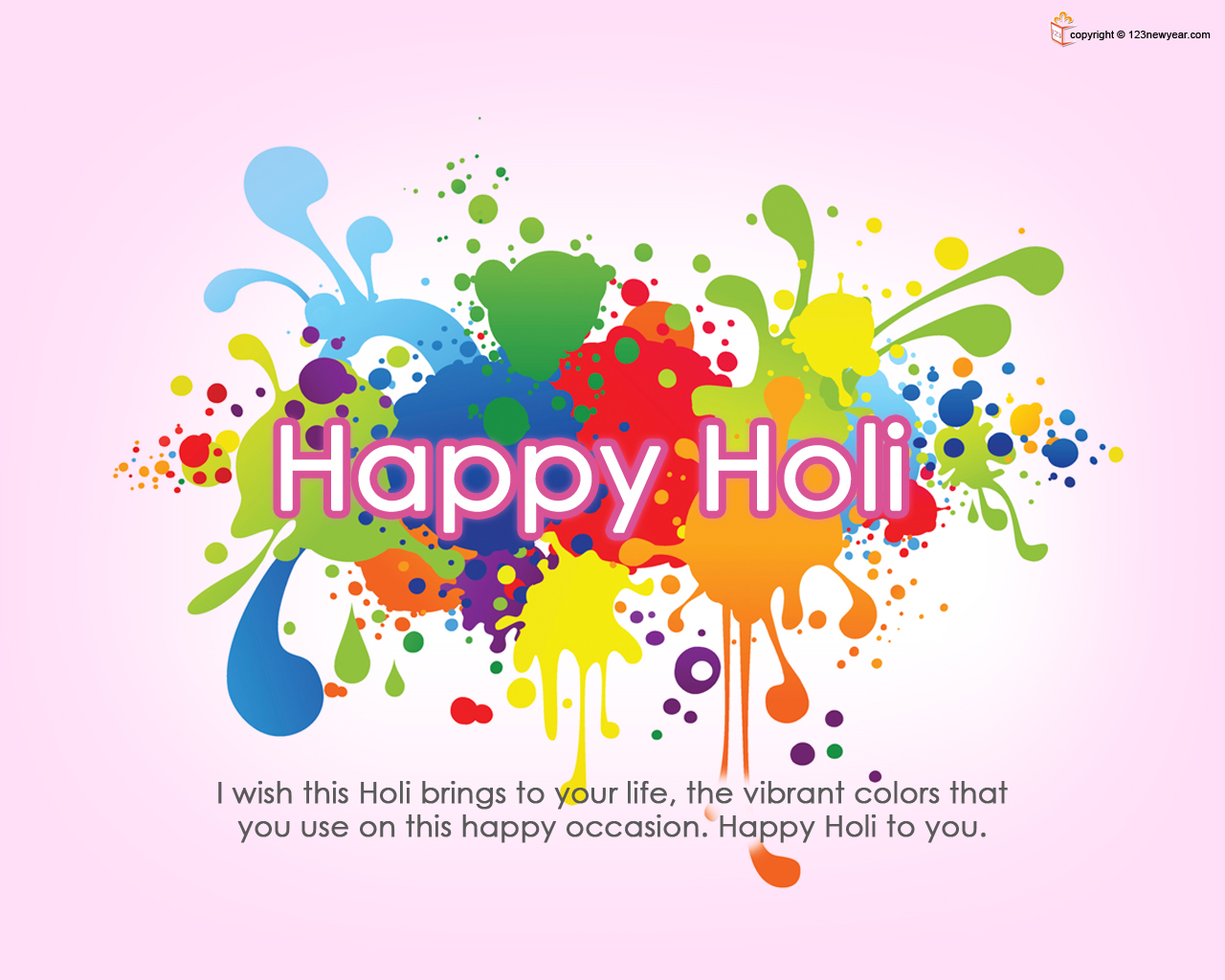Happy Holi Wishes Wallpaper - Happy Holi Wishes 2018 - HD Wallpaper 
