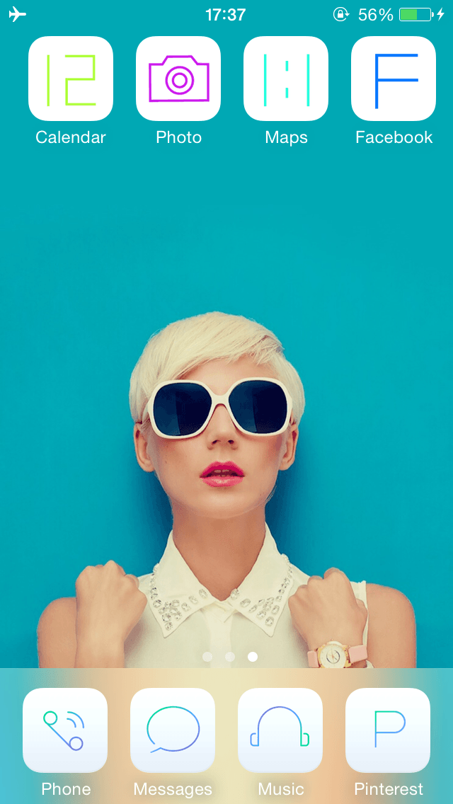 Stylish Girl
check It Cool Girls’ Wallpaper And Icons - Girl In Blue Background - HD Wallpaper 