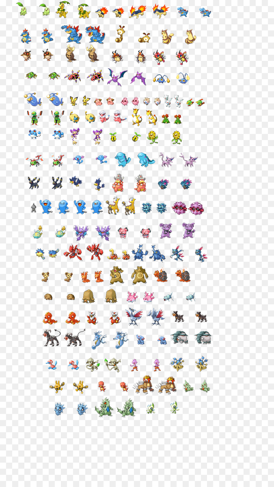 Pokemon Sprite Sheet Png - HD Wallpaper 