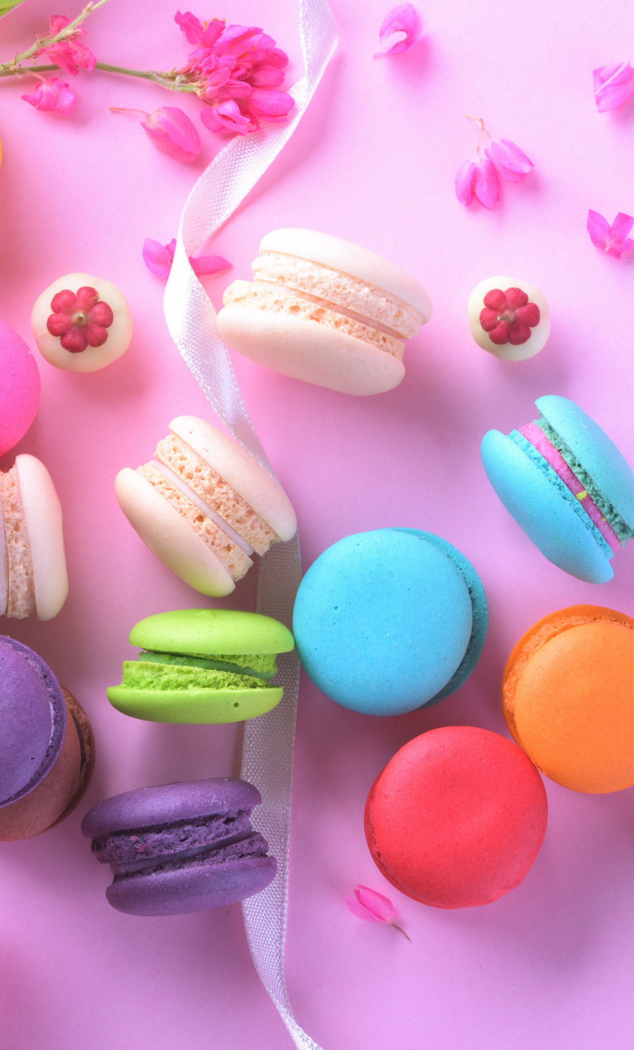 Macarons, Sweets, Food, Colorful, Wallpaper 
 Data - Iphone Sfondi Macarons - HD Wallpaper 