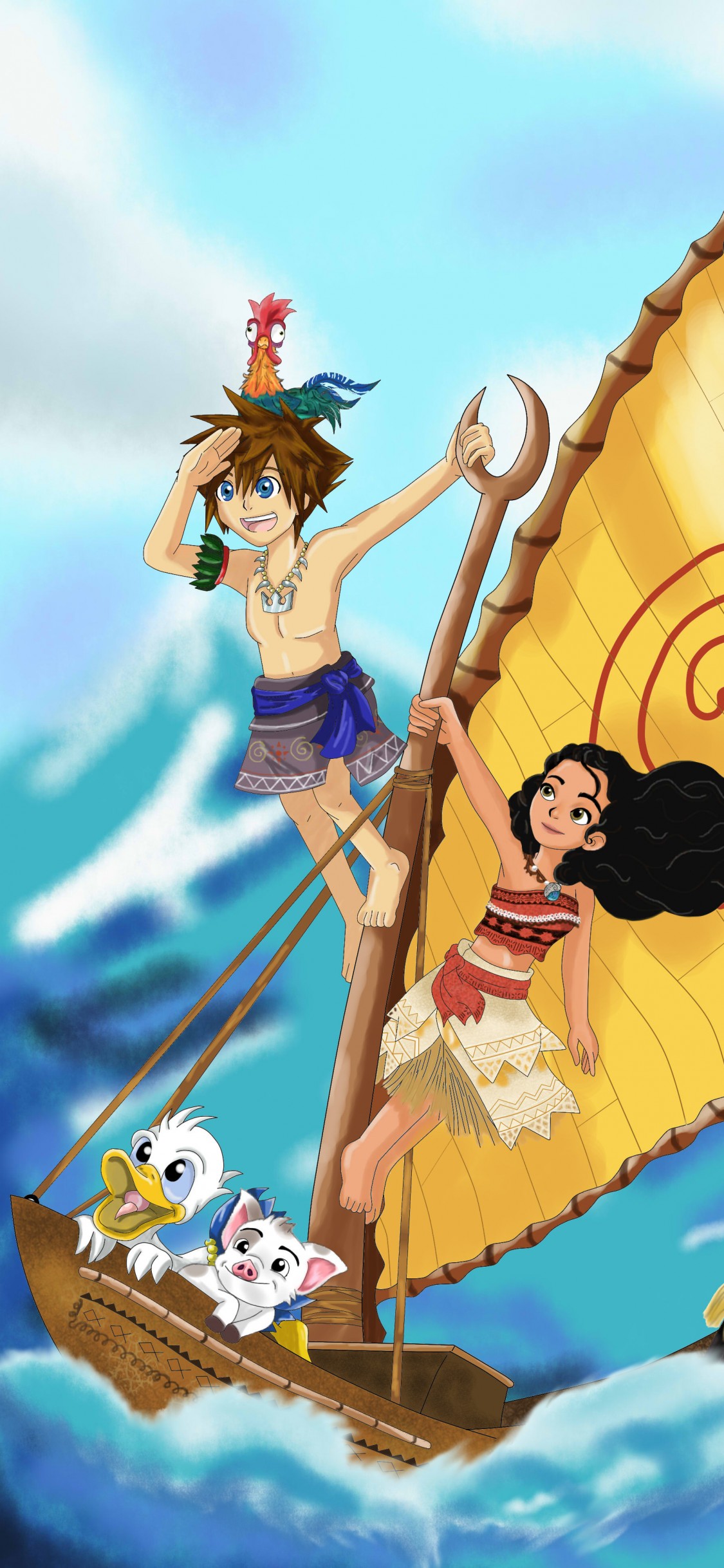 Kingdom Of Hearts Moana - HD Wallpaper 