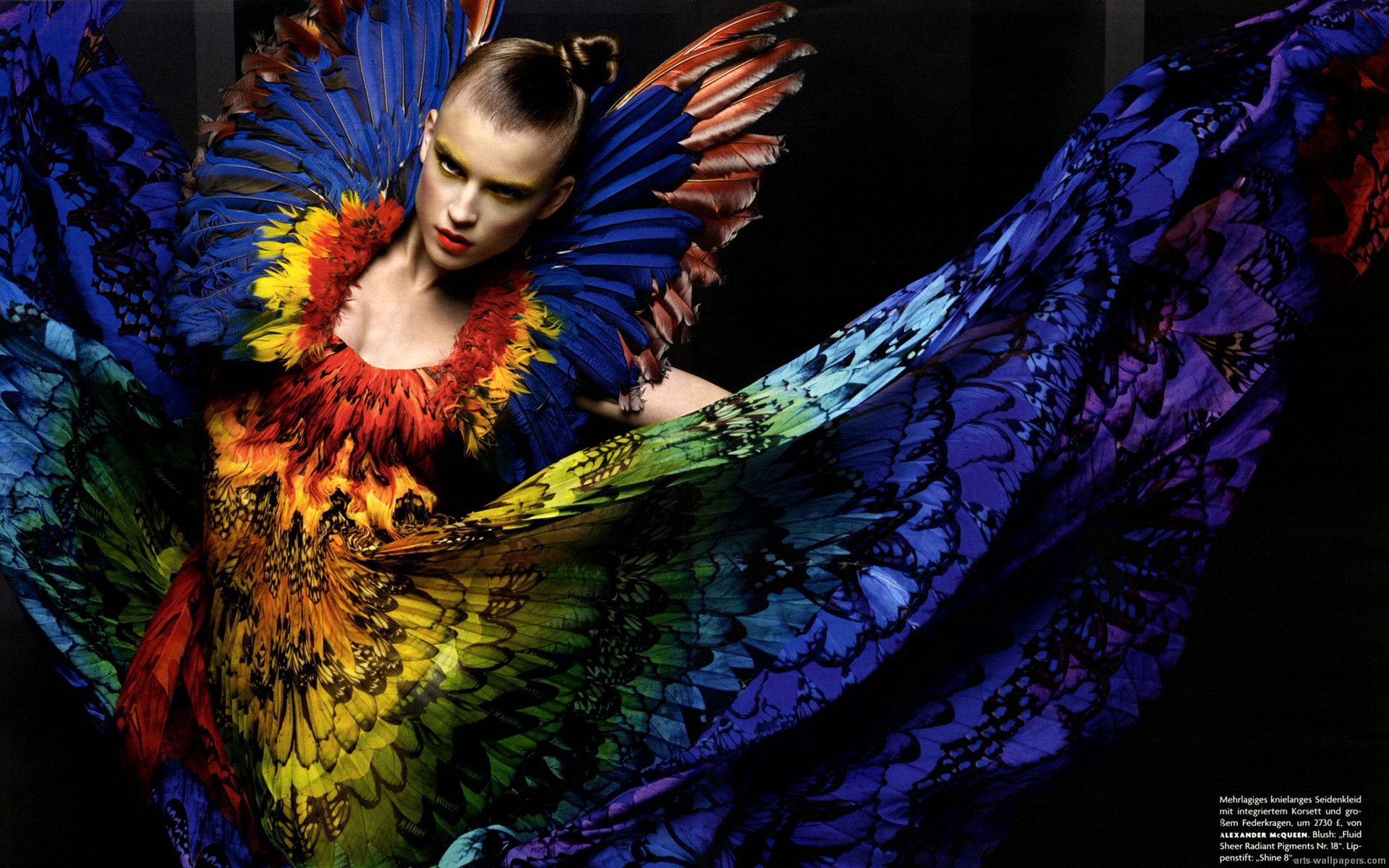 Alexander Mcqueen Dame Bleue - HD Wallpaper 