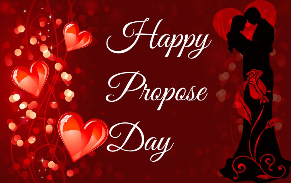 Happy Propose Day Love Couple And Hearts Wallpaper - Happy Propose Day 2019 - HD Wallpaper 