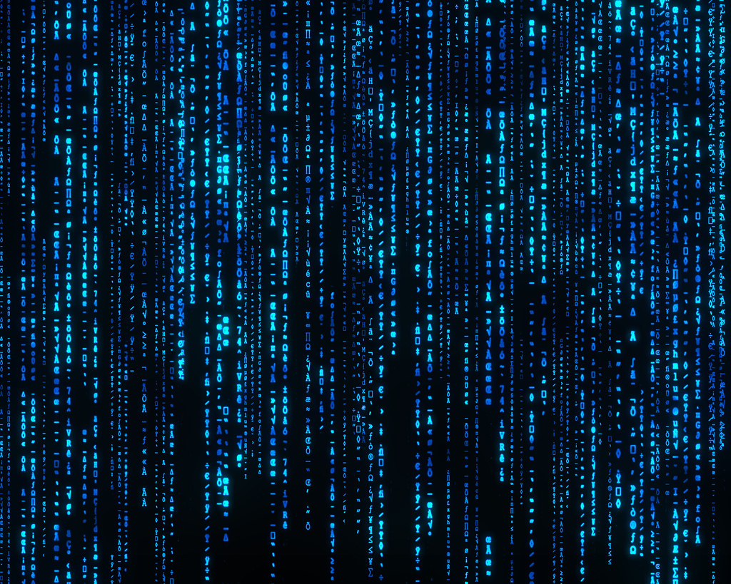 Matrix Wallpaper Blue - HD Wallpaper 