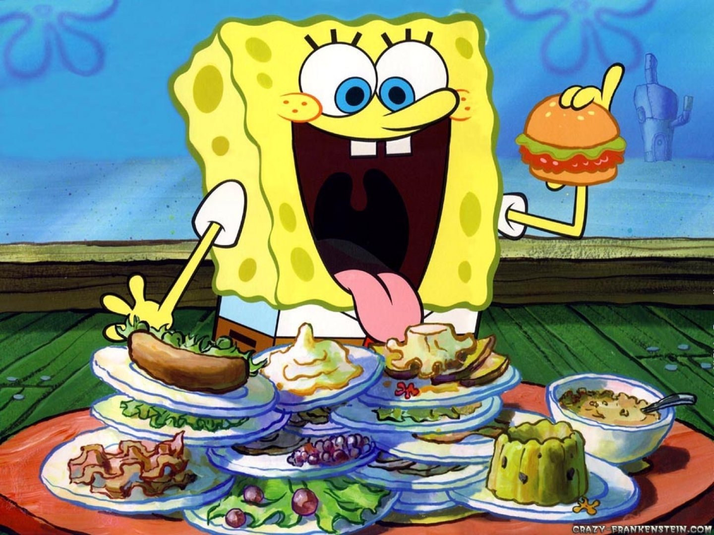 photo Spongebob Eating Krabby Patty spongebob eating krabby patties