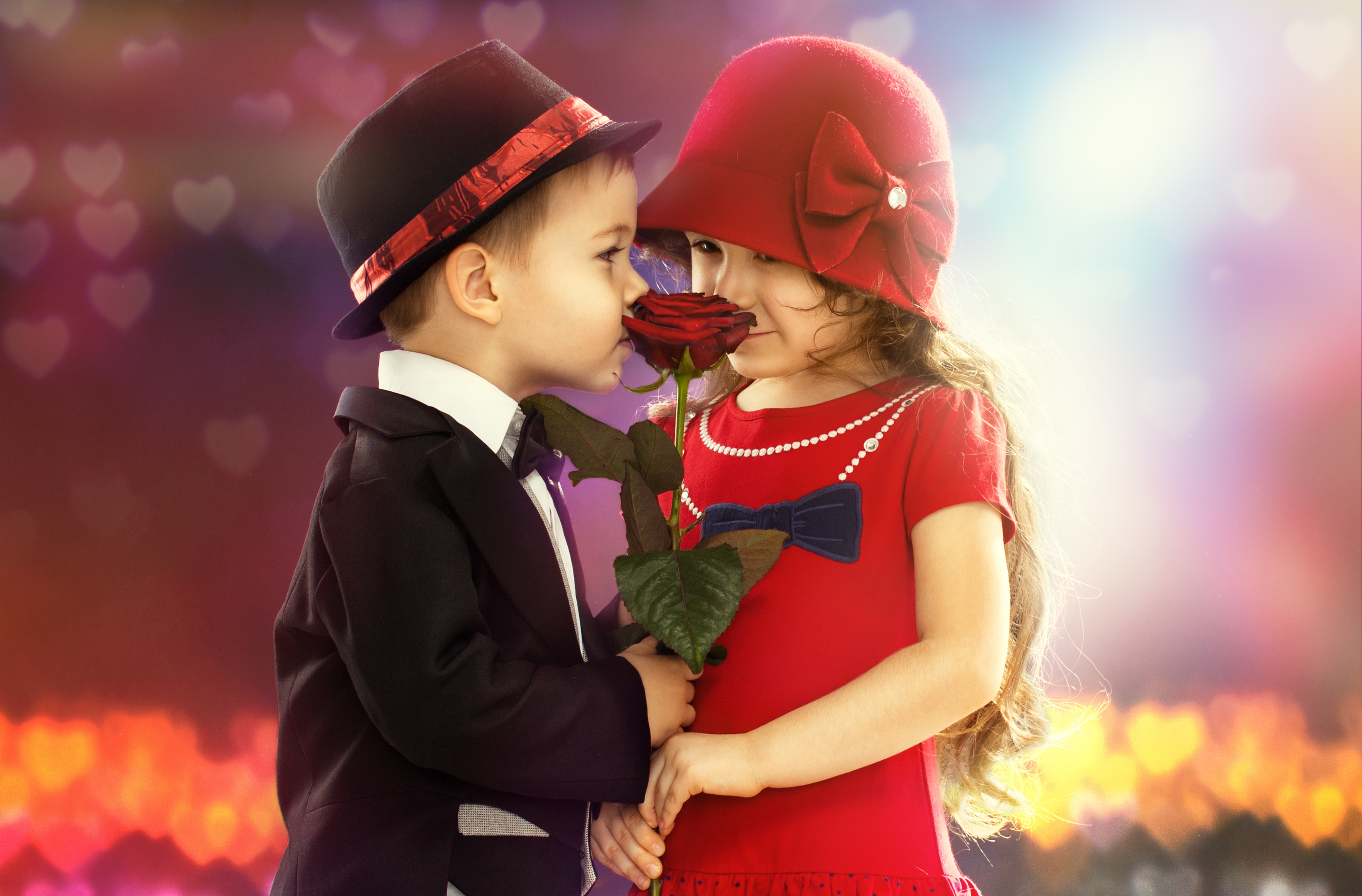 Romantic Wallpaper Girl And Boy - HD Wallpaper 