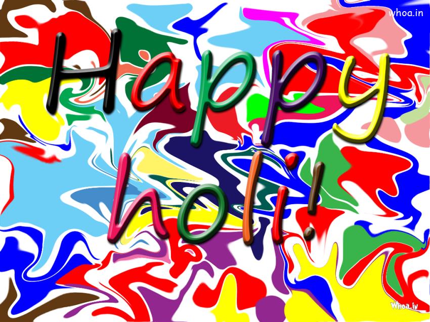 Happy Holi Lots Of Color Hd Wallpaper - Happy Holi Pic Hd - HD Wallpaper 