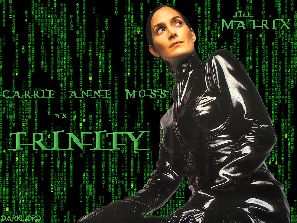 The Matrix Trinity Wallpaper - Carrie Anne Moss Trinity Gif - HD Wallpaper 