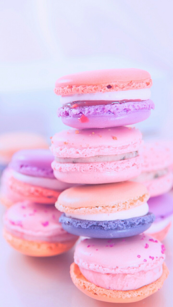 Sweet, Macaron, And Wallpaper Image - Macaron Wallpaper Iphone - HD Wallpaper 