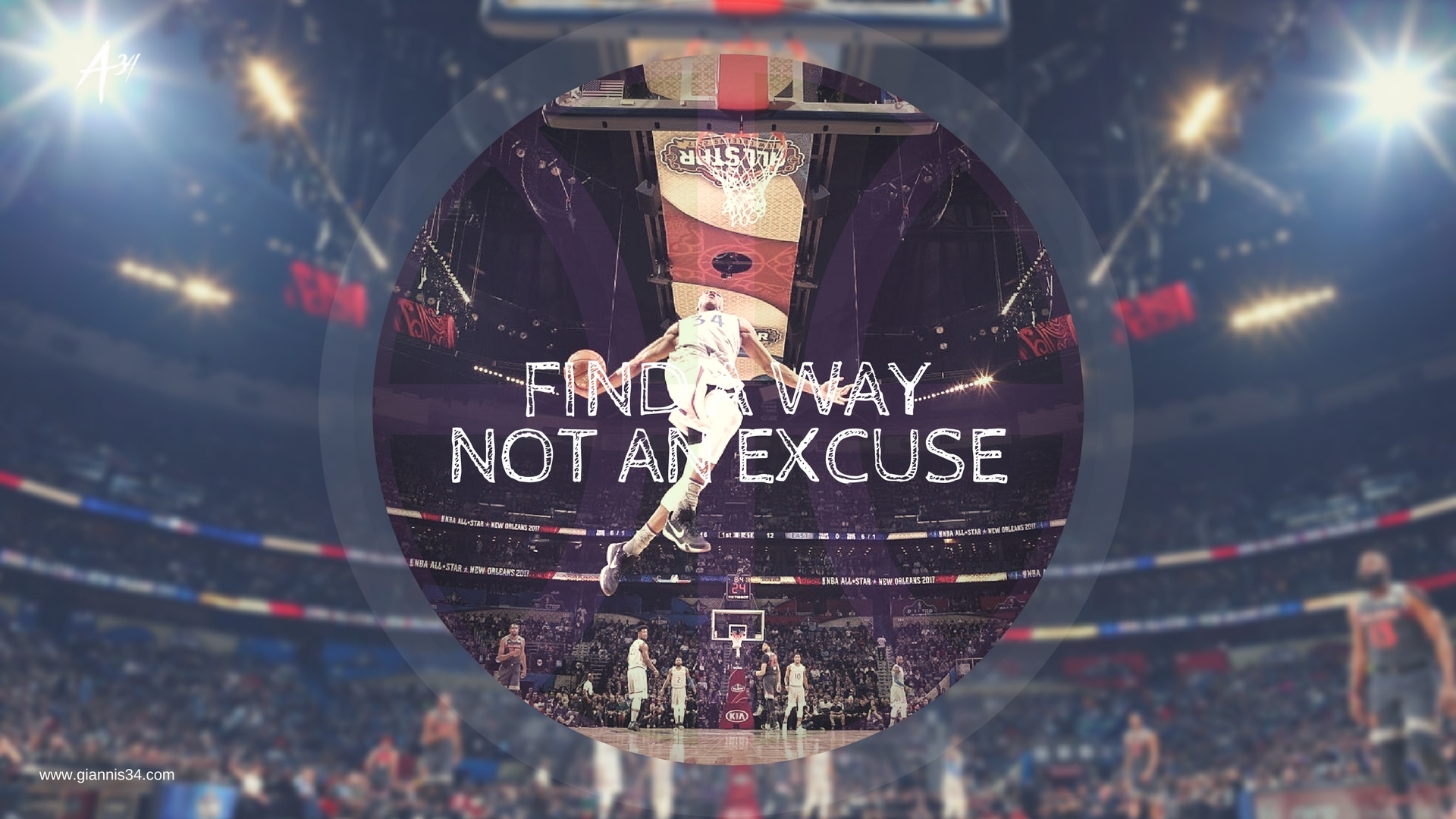 Giannis Antetokounmpo Wallpaper - Giannis Antetokounmpo All Star Dunk - HD Wallpaper 