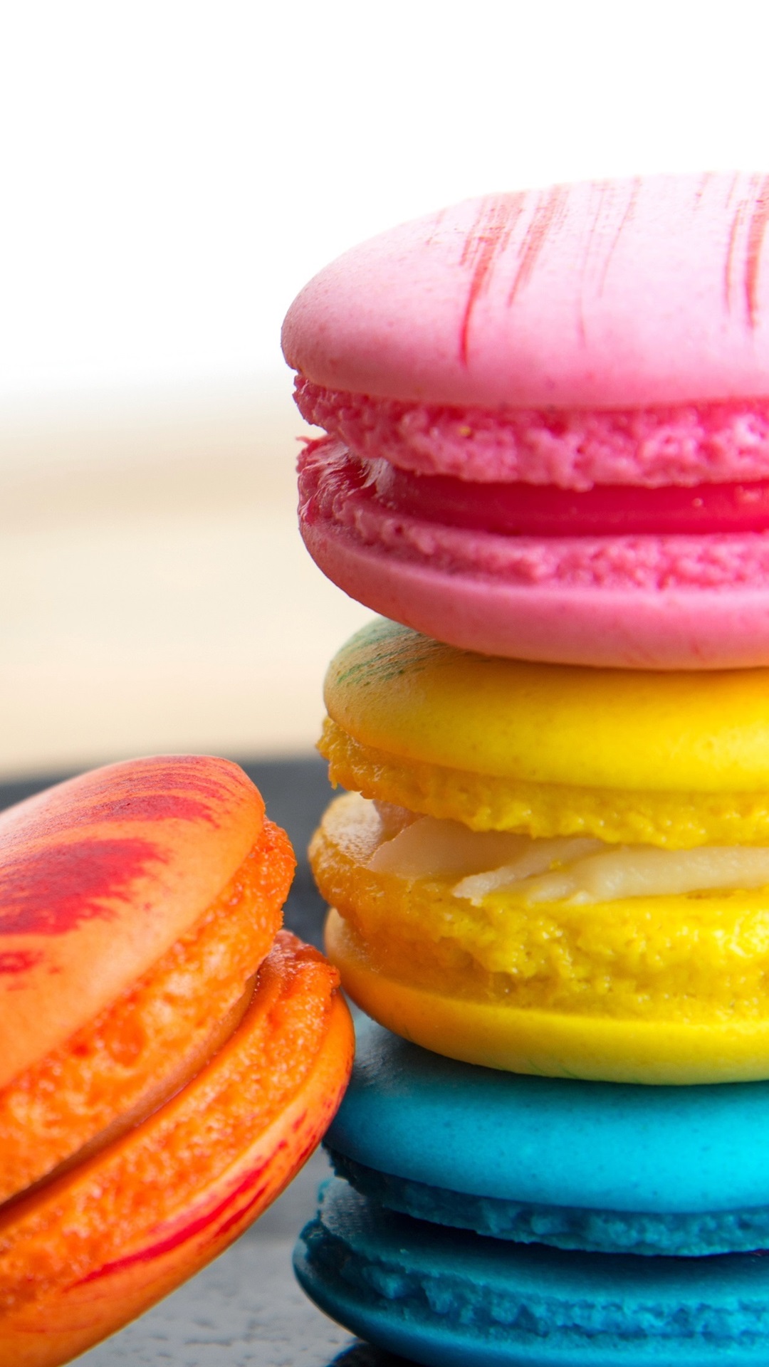 Iphone Wallpaper French Dessert, Macaron, Cookies, - Fond D Écran Macaron - HD Wallpaper 