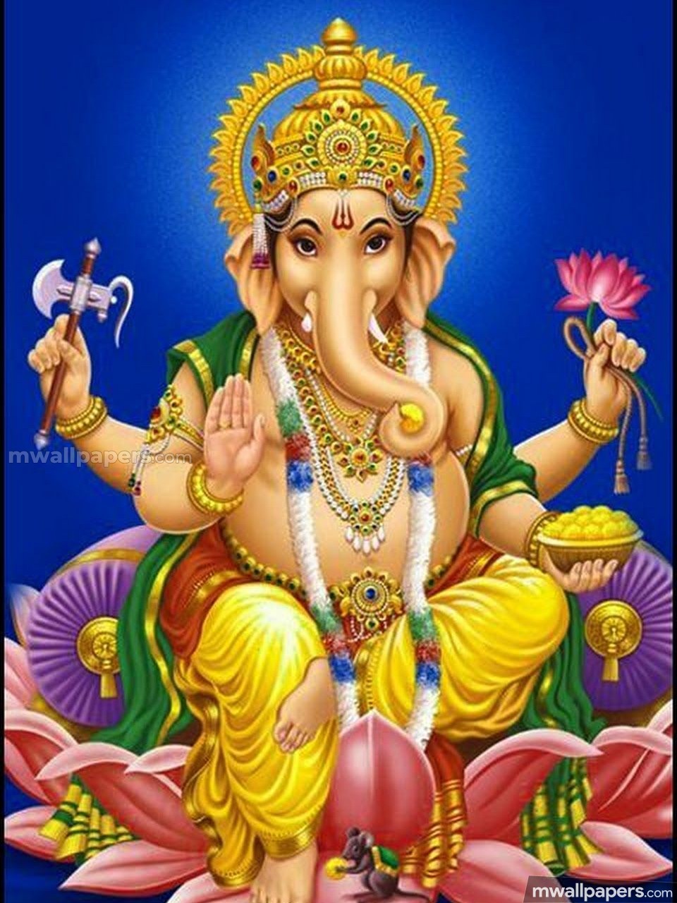 🌺 *best* Lord Ganesha Hd Image / Wallpaper - Good Morning In Ganesh Ji -  960x1280 Wallpaper 