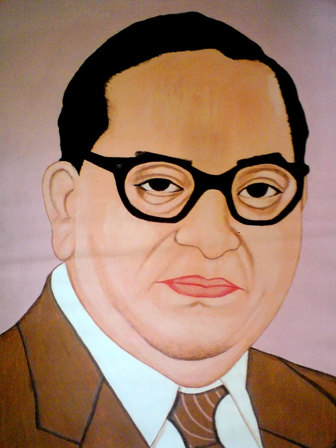 Babasaheb Ambedkar, 21 X 29 Inch, Ashish Lokhande,portrait - Dr Bhimrao Ambedkar Painting - HD Wallpaper 