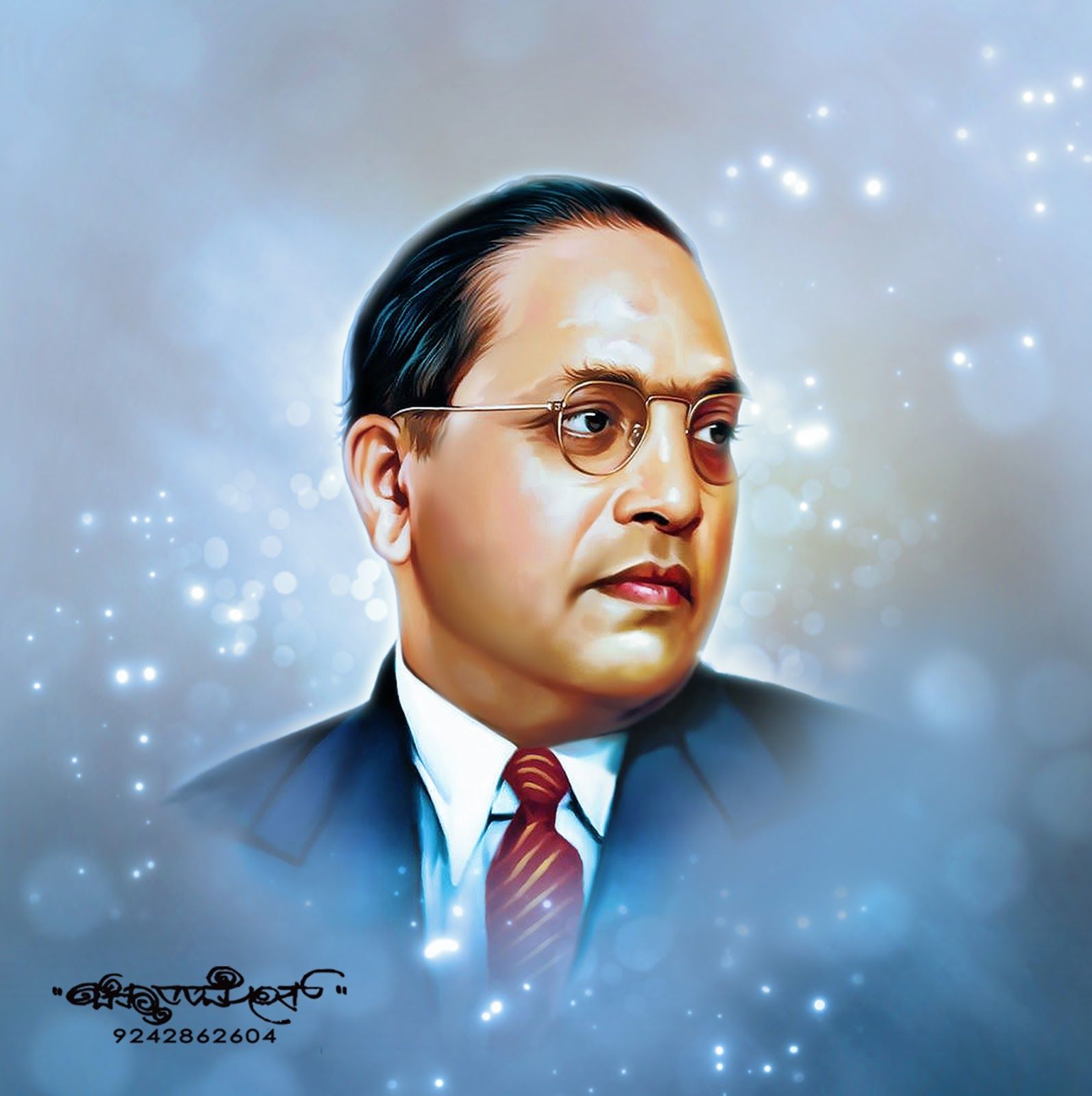 Painting Dr Babasaheb Ambedkar - HD Wallpaper 